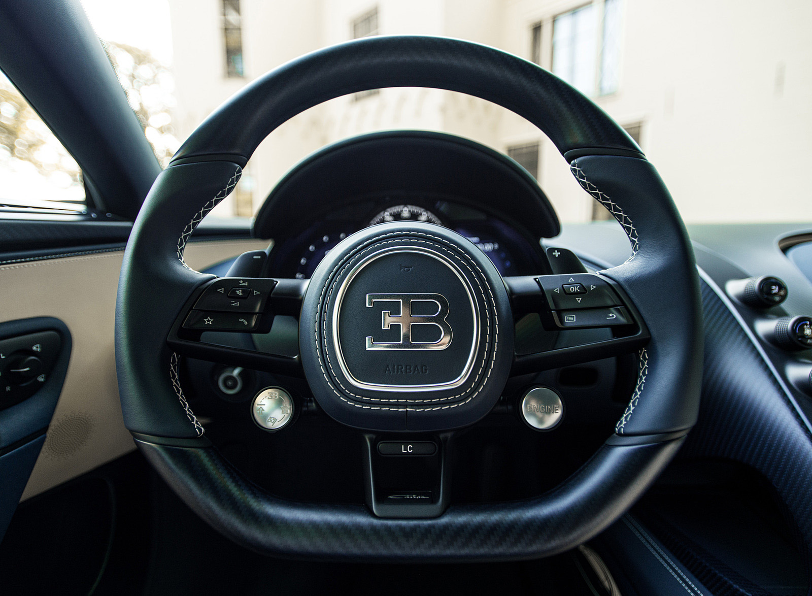 2022 Bugatti Chiron L’Ébé Interior Steering Wheel Wallpapers #16 of 17