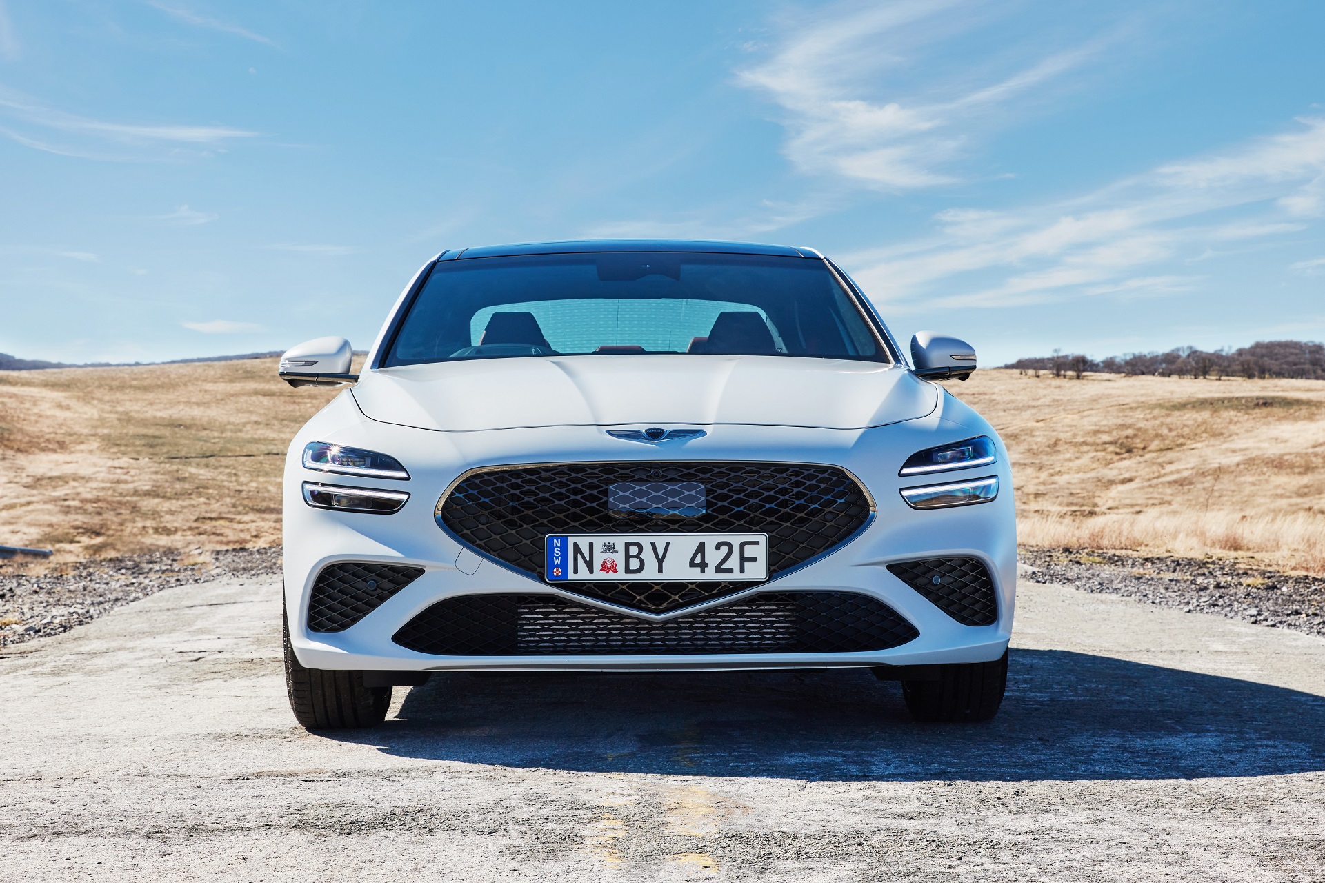 2022 Genesis G70 Sport with Luxury Pack Front Wallpapers (3)