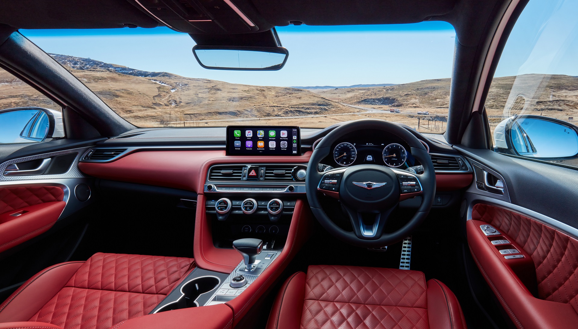 2022 Genesis G70 Sport with Luxury Pack Interior Cockpit Wallpapers #39 of 54