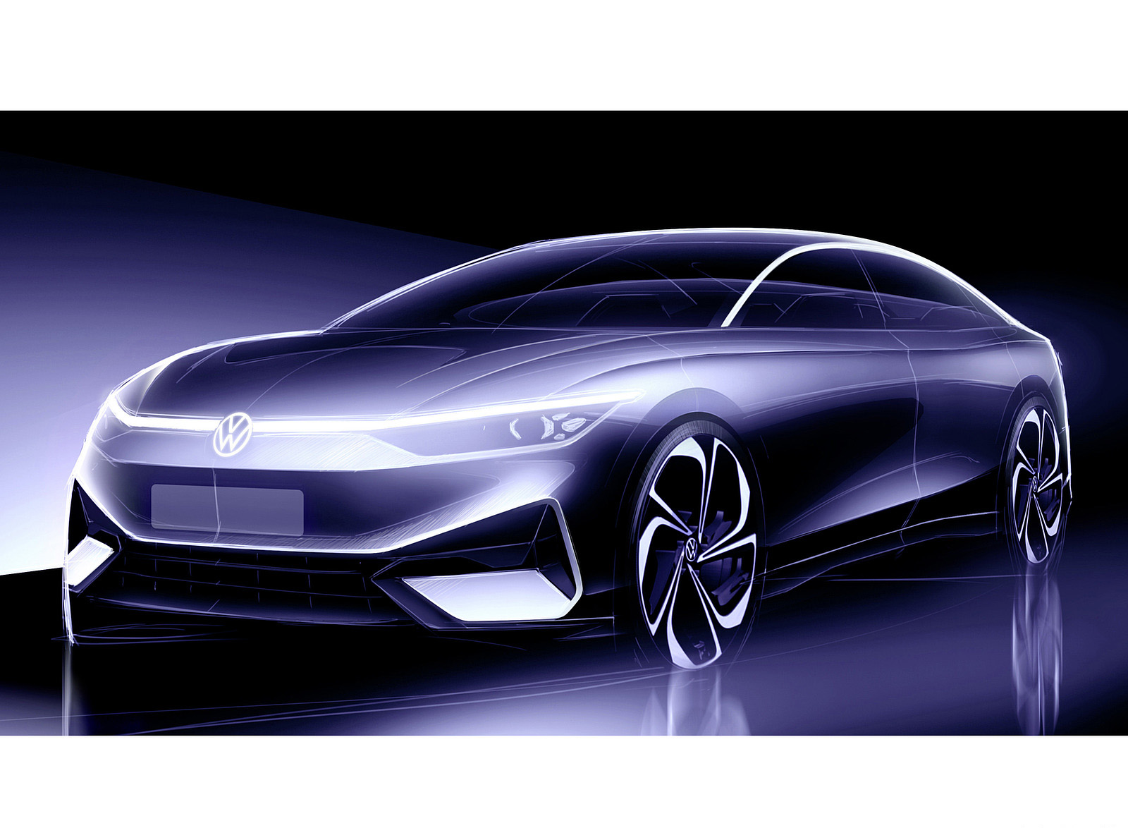 2022 Volkswagen ID. AERO Concept Design Sketch Wallpapers (8)