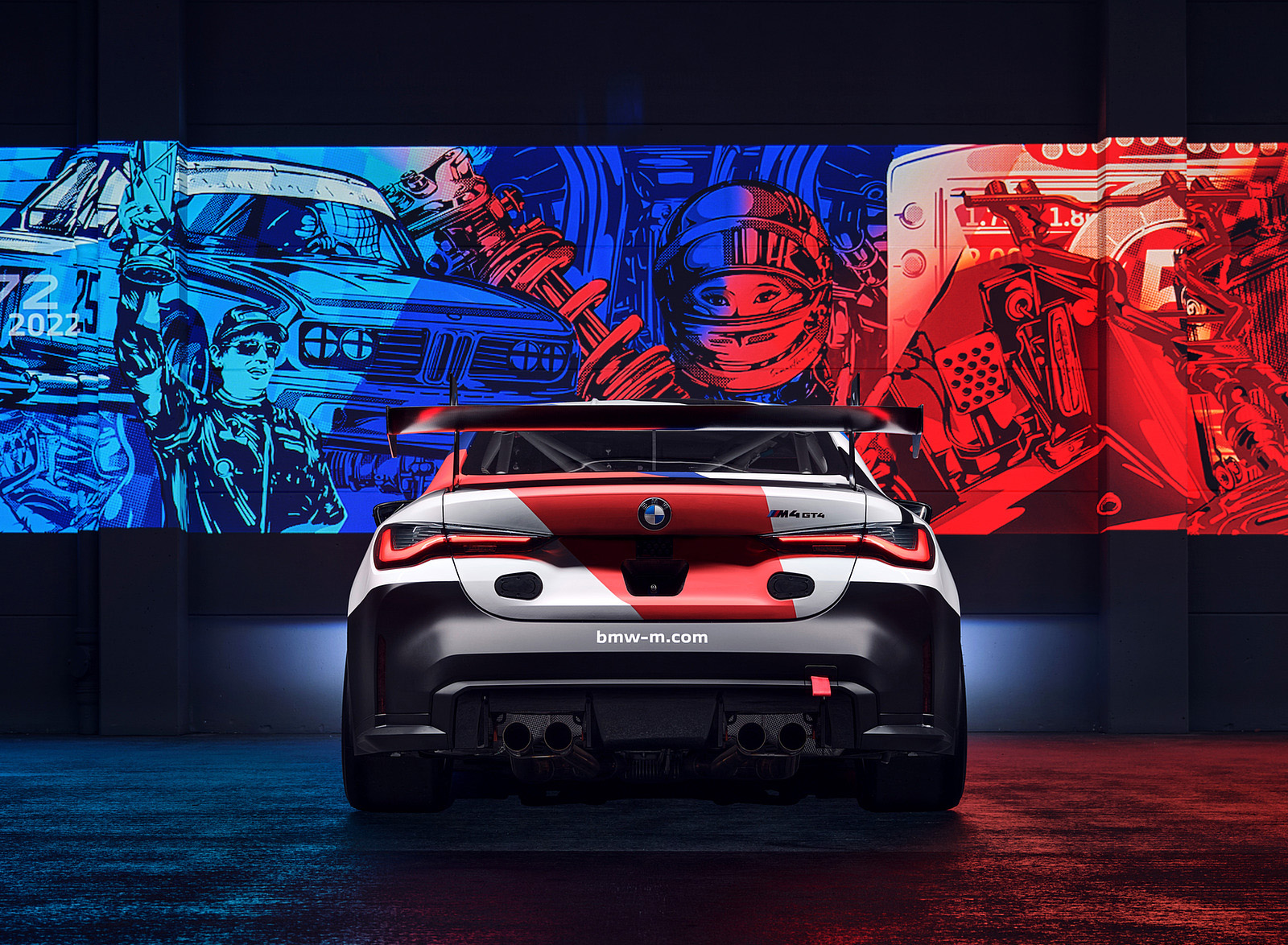 2023 BMW M4 GT4 Rear Wallpapers #11 of 19