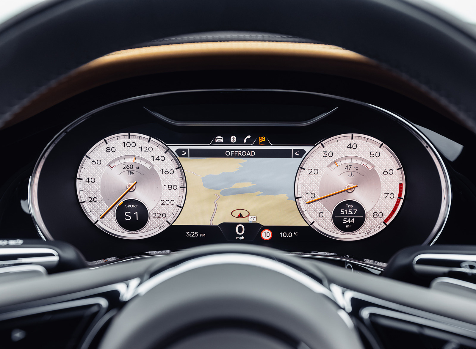 2023 Bentley Continental GT Mulliner Digital Instrument Cluster Wallpapers #9 of 12