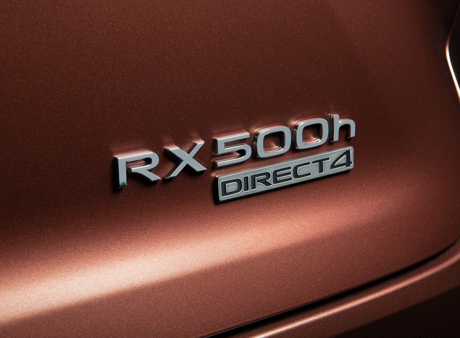 2023 Lexus RX 500h F SPORT DIRECT4 (Color: Sonic Copper) Badge Wallpapers #57 of 66