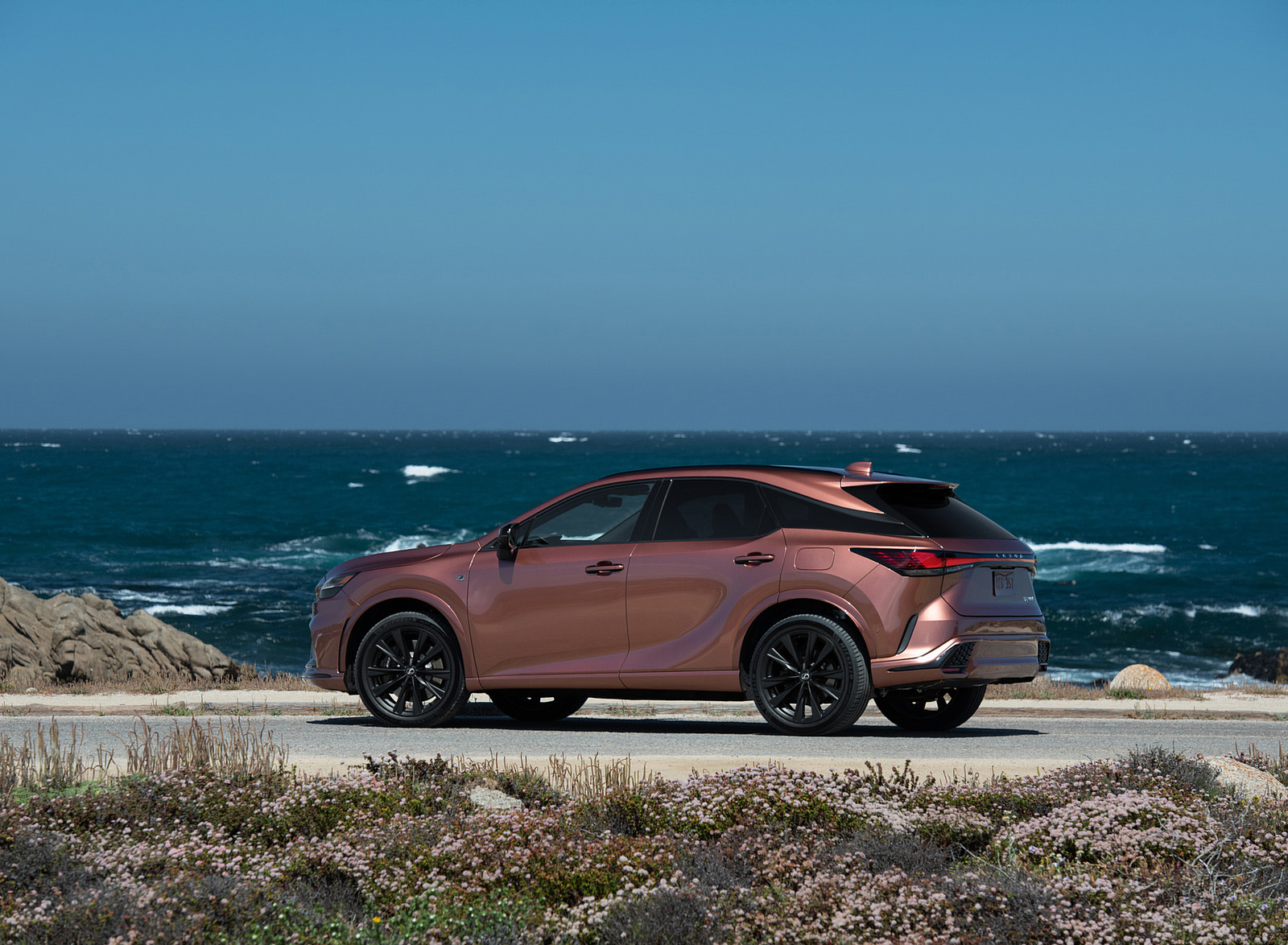 2023 Lexus RX 500h F SPORT DIRECT4 (Color: Sonic Copper) Rear Three-Quarter Wallpapers #46 of 66