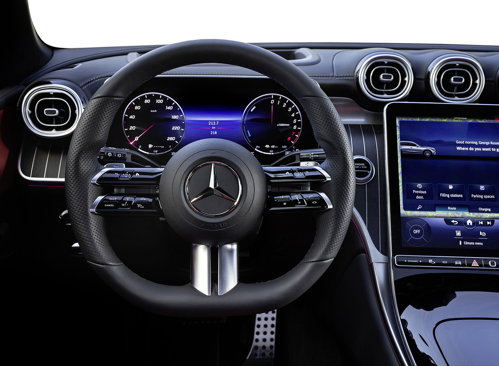 2023 Mercedes-Benz GLC Plug-in-Hybrid AMG Line MANUFAKTUR (Color: Diamond White Bright) Interior Cockpit Wallpapers #60 of 94