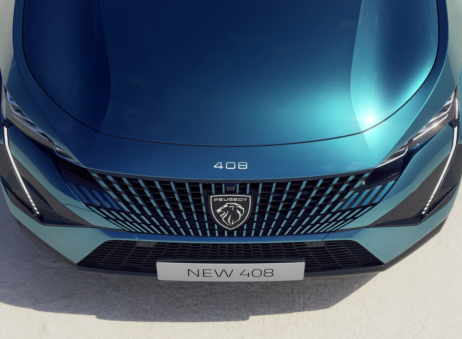2023 Peugeot 408 PHEV (Color: Obsession Blue) Front Wallpapers #34 of 93