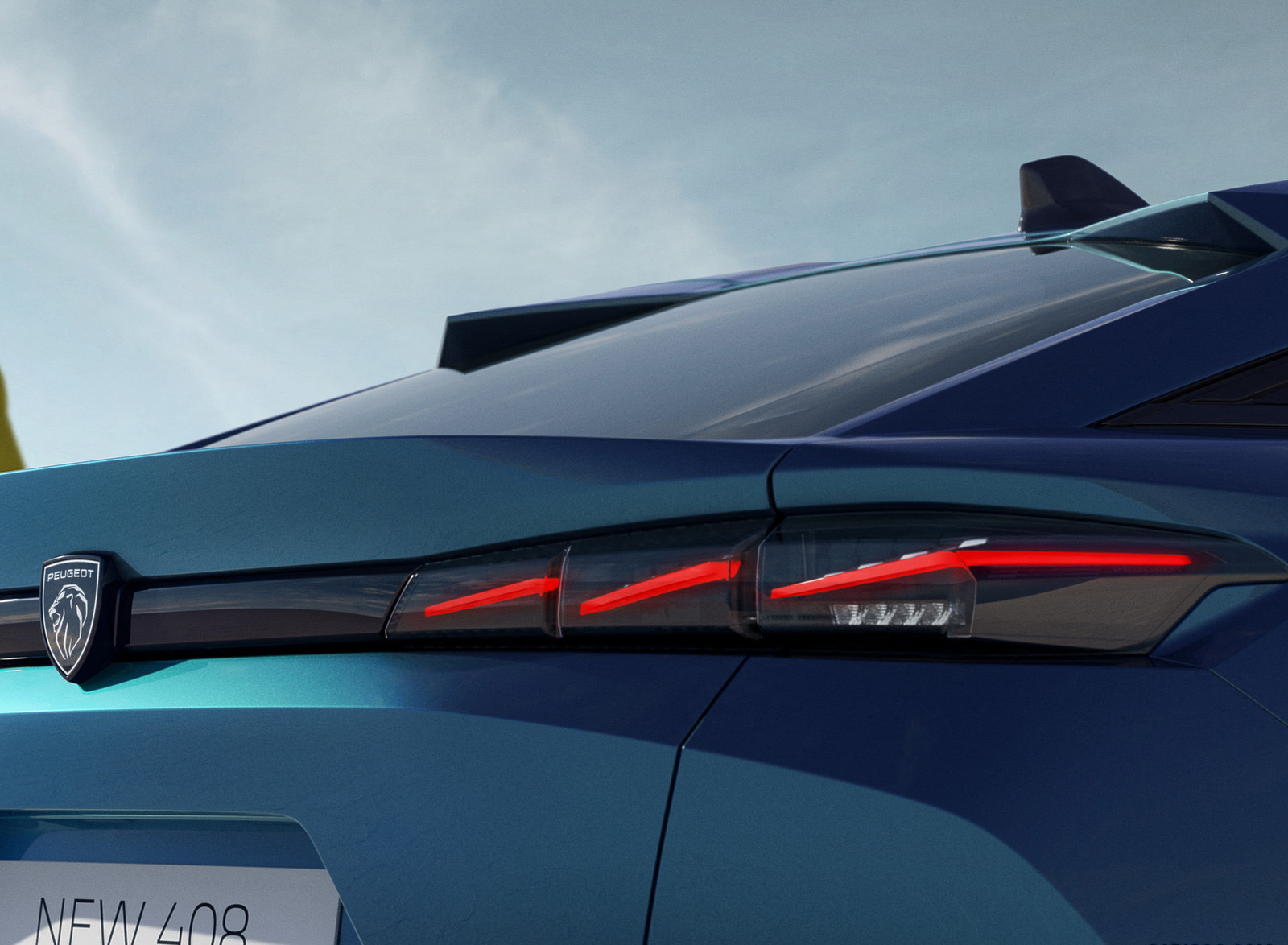 2023 Peugeot 408 PHEV (Color: Obsession Blue) Tail Light Wallpapers #43 of 93