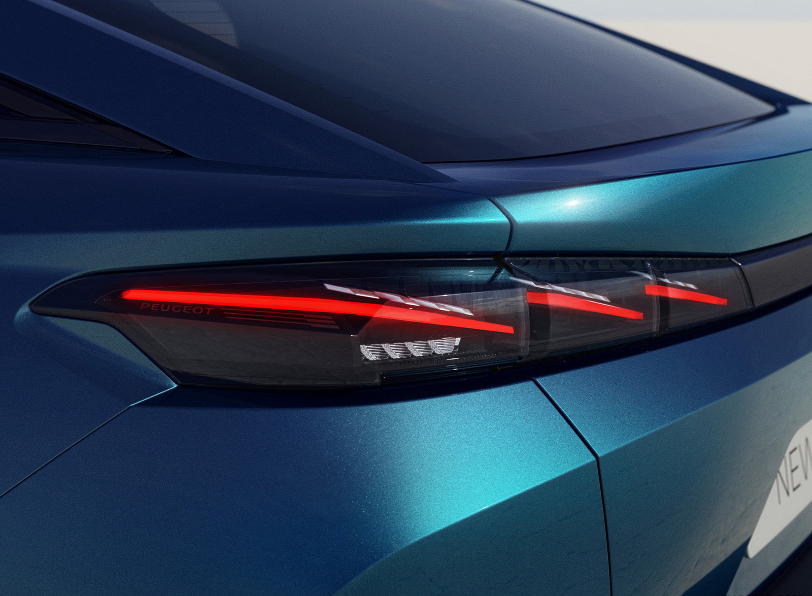 2023 Peugeot 408 PHEV (Color: Obsession Blue) Tail Light Wallpapers #44 of 93
