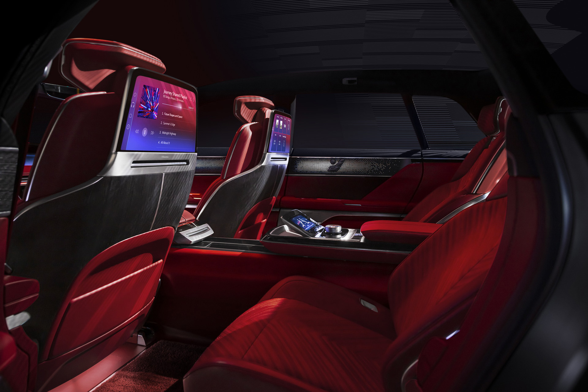 2022 Cadillac Celestiq Concept Interior Rear Seat Entertainment System Wallpapers #13 of 14