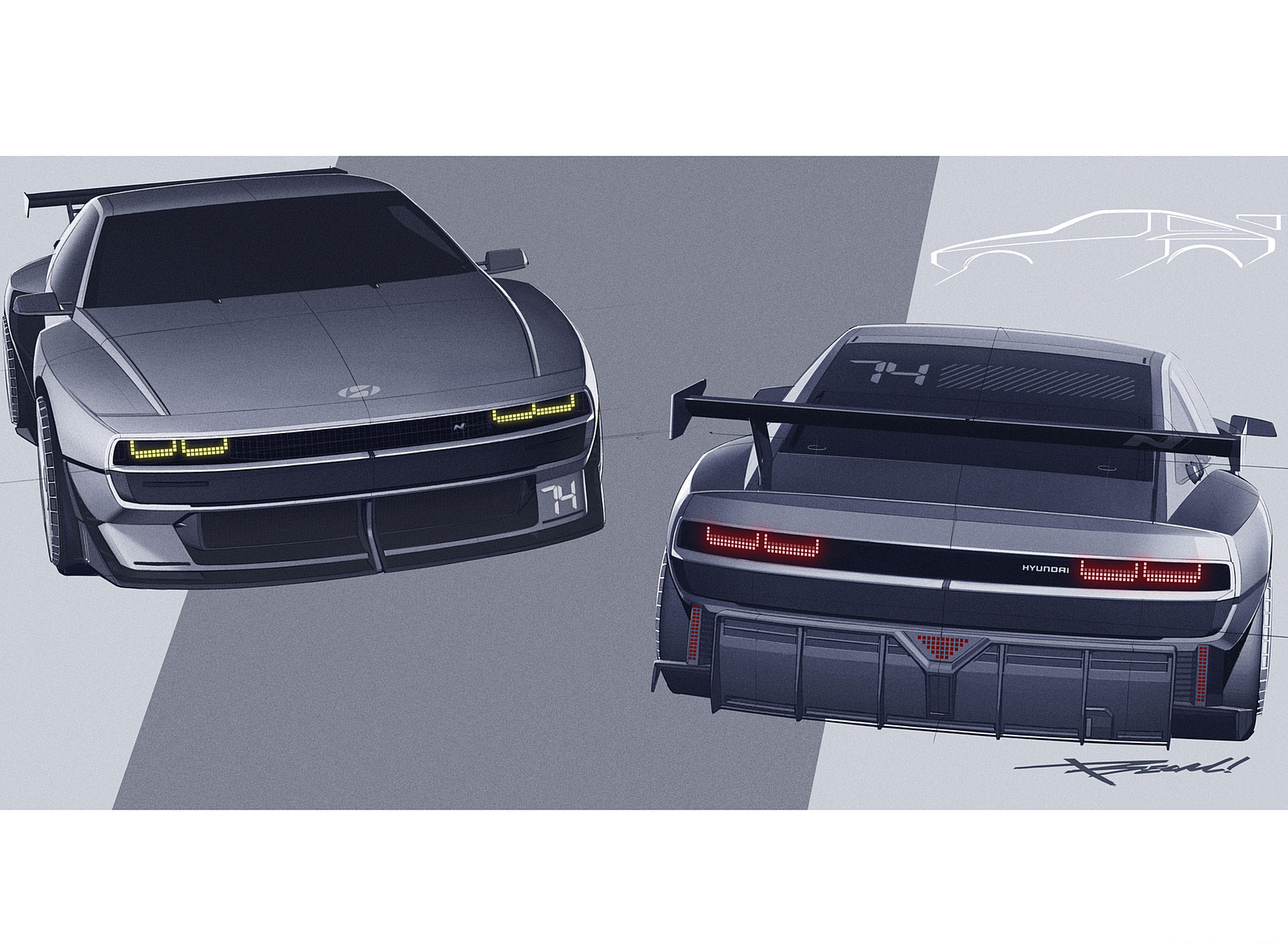 2022 Hyundai N Vision 74 Concept Design Sketch Wallpapers #35 of 42