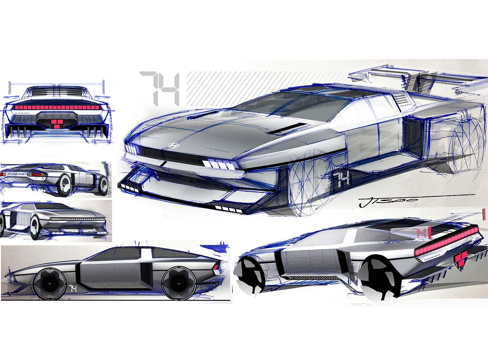 2022 Hyundai N Vision 74 Concept Design Sketch Wallpapers #38 of 42