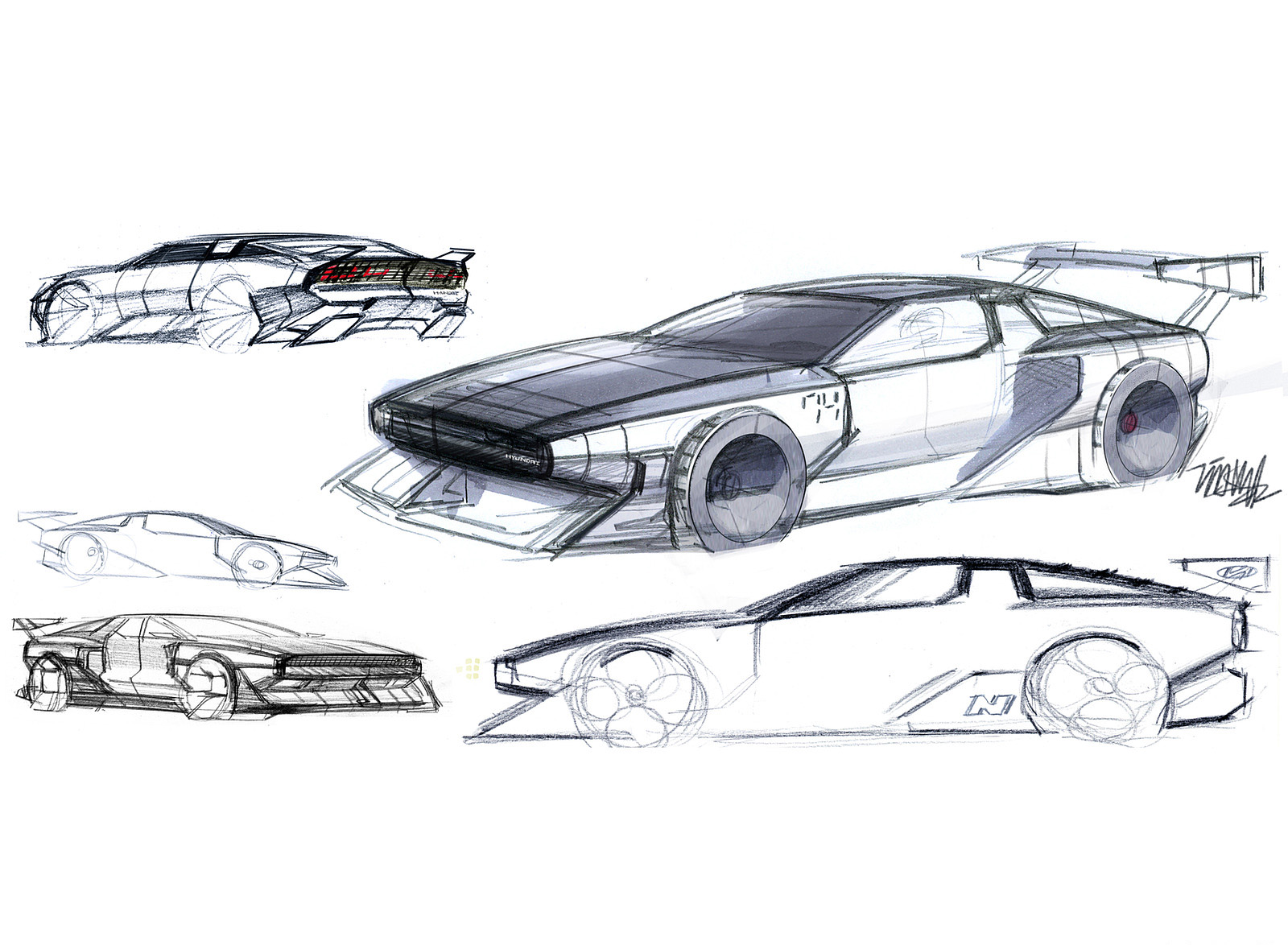 2022 Hyundai N Vision 74 Concept Design Sketch Wallpapers #39 of 42