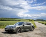 2022 Porsche Panamera 4 E-Hybrid Sport Turismo Platinum Edition (UK-Spec) Front Three-Quarter Wallpapers 150x120