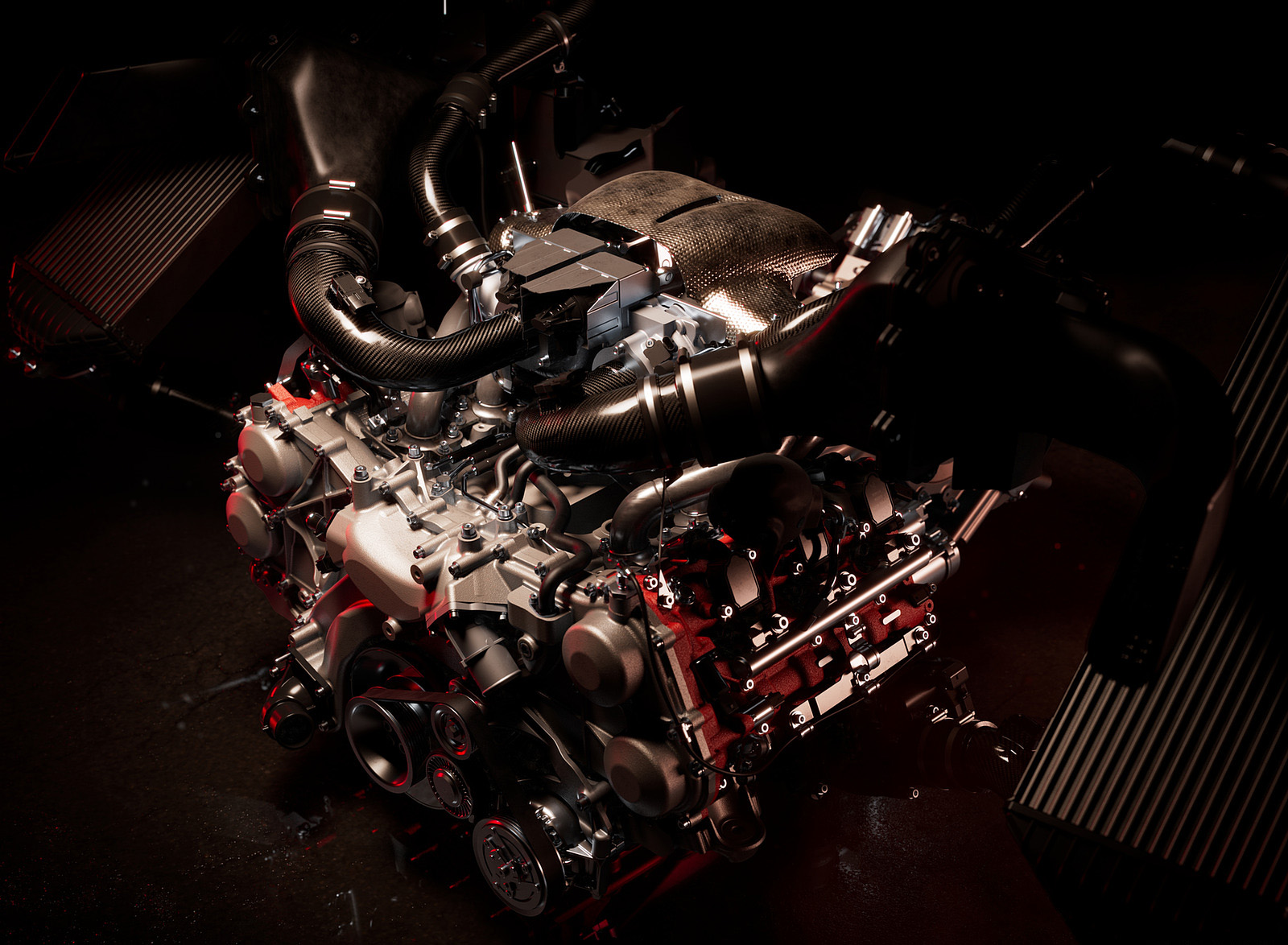2023 Ferrari 296 GT3 Engine Wallpapers  (10)