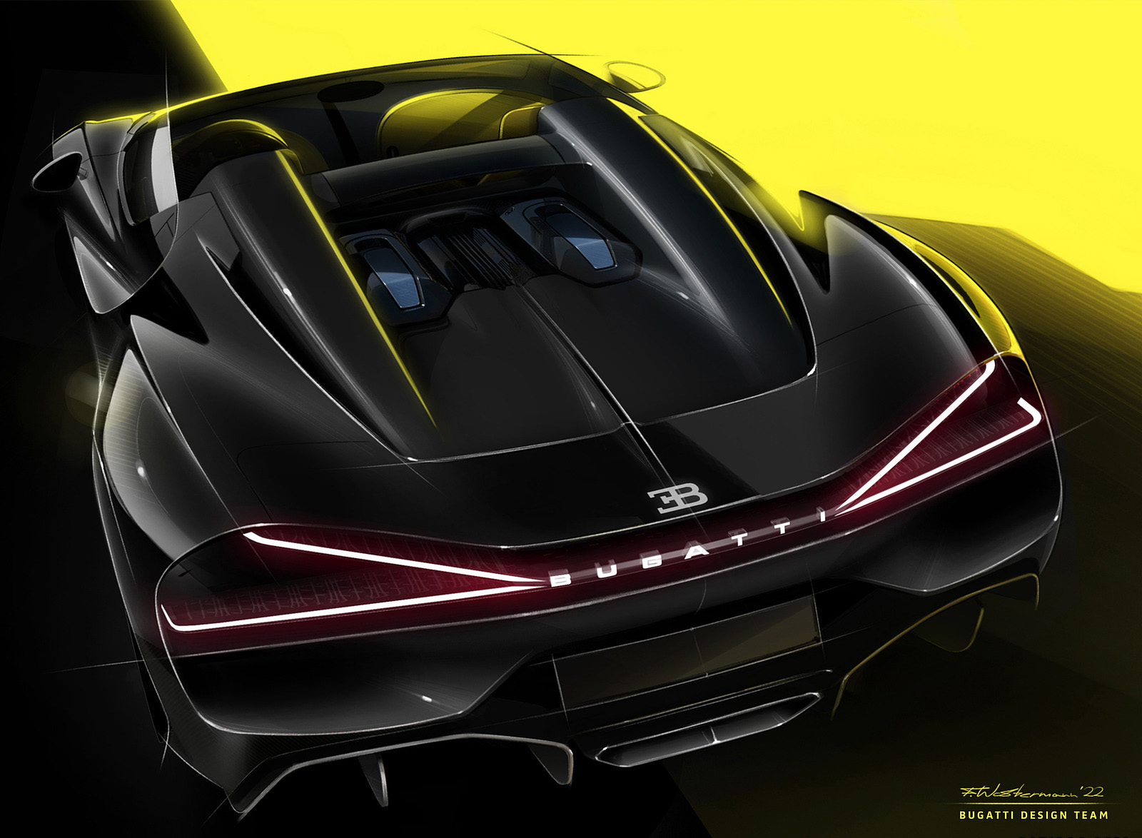 2023 Bugatti W16 Mistral Design Sketch Wallpapers  #28 of 50