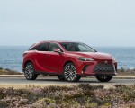 2023 Lexus RX 350h AWD (Color: Red Mica) Front Three-Quarter Wallpapers 150x120