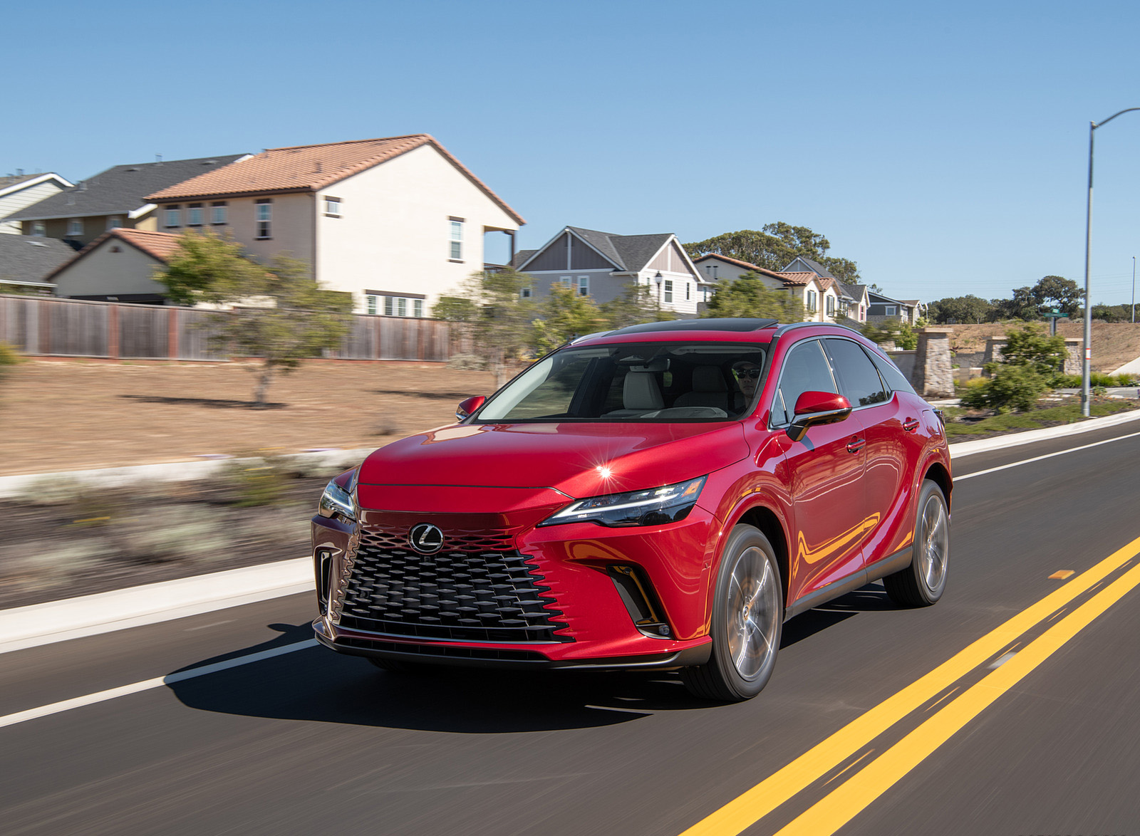 2023 Lexus RX 350h AWD (Color: Red Mica) Front Wallpapers #5 of 42