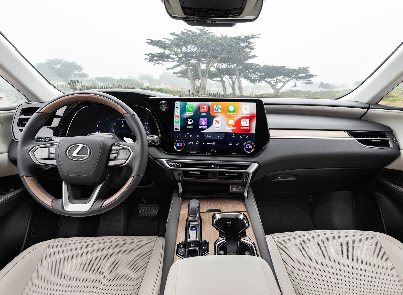 2023 Lexus RX 350h AWD (Color: Red Mica) Interior Cockpit Wallpapers #23 of 42
