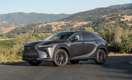 2023 Lexus RX 450h+ Luxury PHEV (Color: Sonic Grey) Front Three-Quarter Wallpapers 450x275 (17)