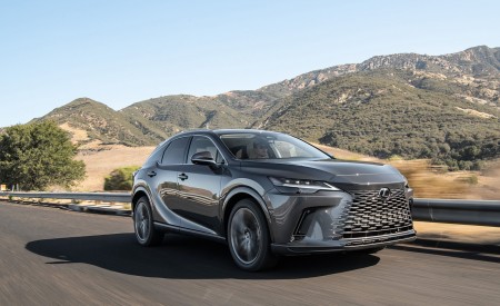 2023 Lexus RX 450h+ Luxury PHEV (Color: Sonic Grey) Front Three-Quarter Wallpapers 450x275 (10)