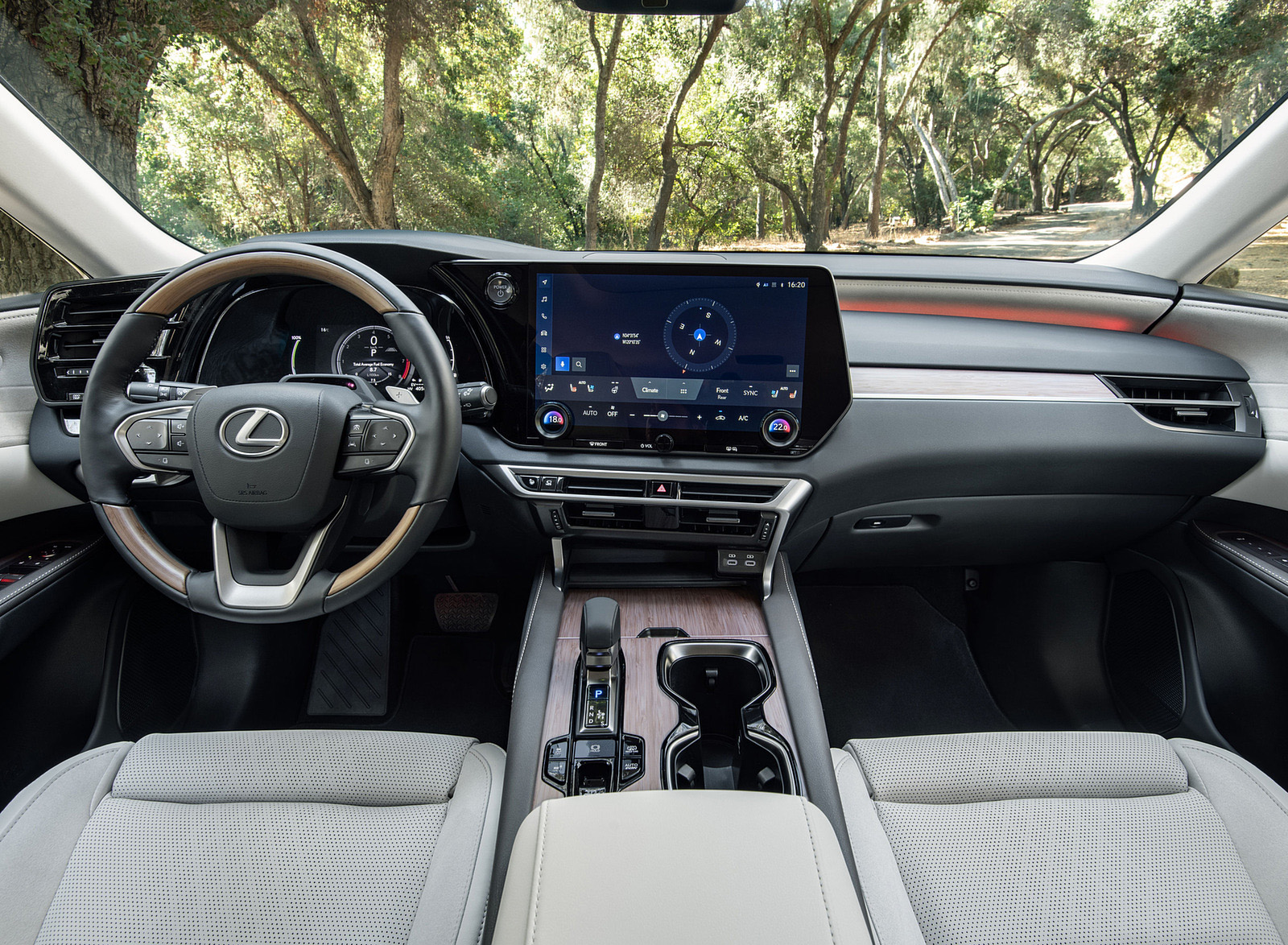 2023 Lexus RX 450h+ Luxury PHEV (Color: Sonic Grey) Interior Cockpit Wallpapers #35 of 63