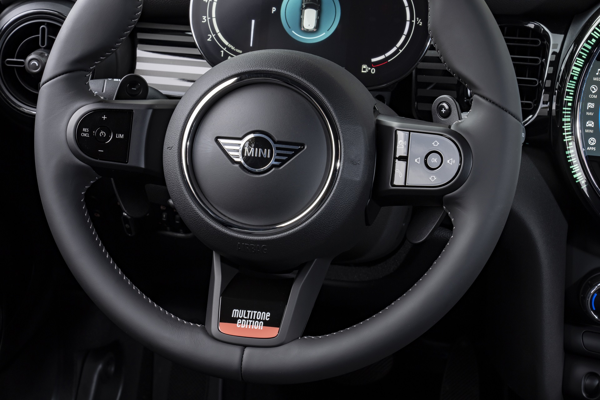2023 MINI Cooper S 3-door Multitone Edition Interior Steering Wheel Wallpapers #70 of 72