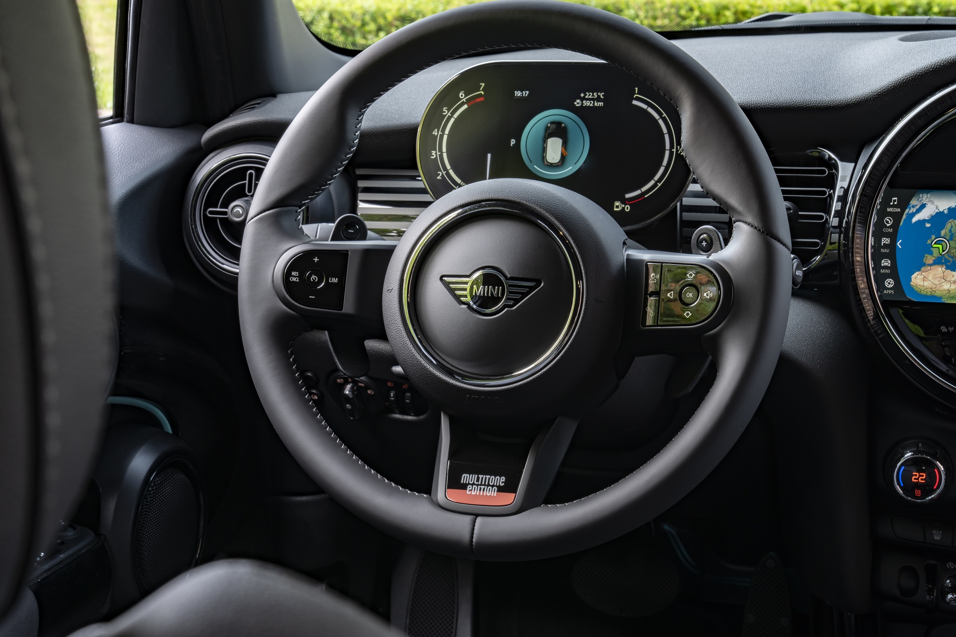 2023 MINI Cooper S 5-door Multitone Edition Interior Steering Wheel Wallpapers #59 of 66