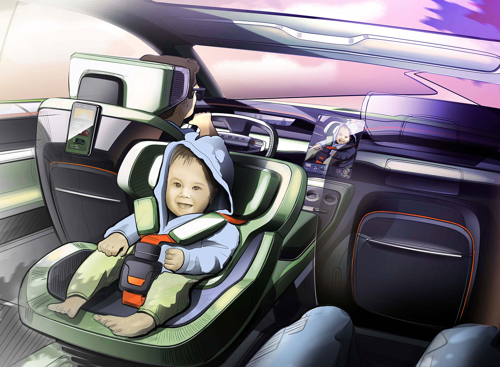 2022 Škoda Vision 7S Concept Design Sketch Wallpapers #57 of 57