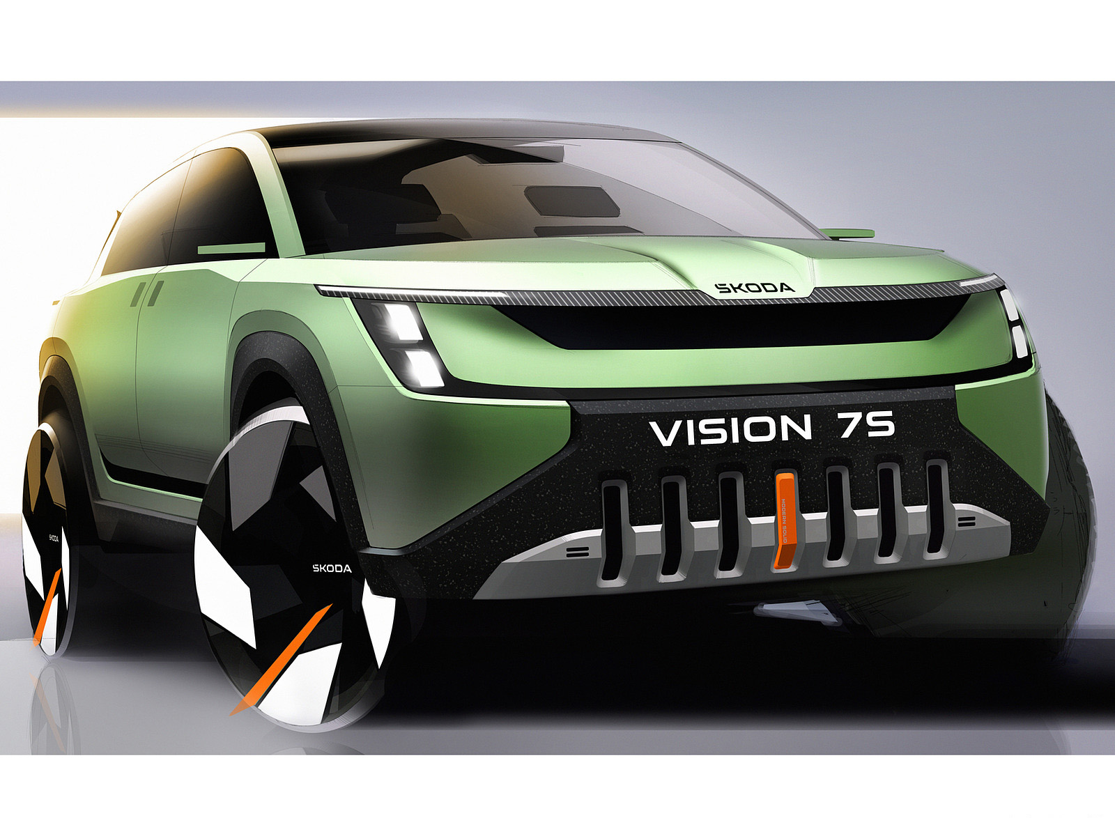 2022 Škoda Vision 7S Concept Design Sketch Wallpapers #40 of 57