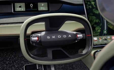 2022 Škoda Vision 7S Concept Interior Steering Wheel Wallpapers 450x275 (24)