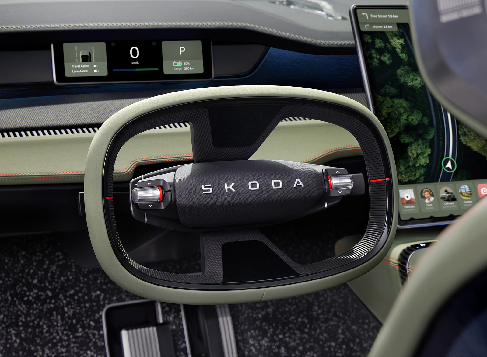2022 Škoda Vision 7S Concept Interior Steering Wheel Wallpapers #24 of 57