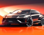 2023 Lamborghini Urus S Design Sketch Wallpapers 150x120