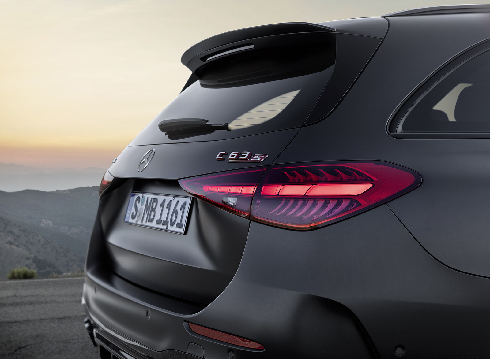 2023 Mercedes-AMG C 63 S E Performance Estate (Color: Graphite Grey Magno) Rear Wallpapers #19 of 22