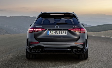 2023 Mercedes-AMG C 63 S E Performance Estate (Color: Graphite Grey Magno) Rear Wallpapers 450x275 (15)
