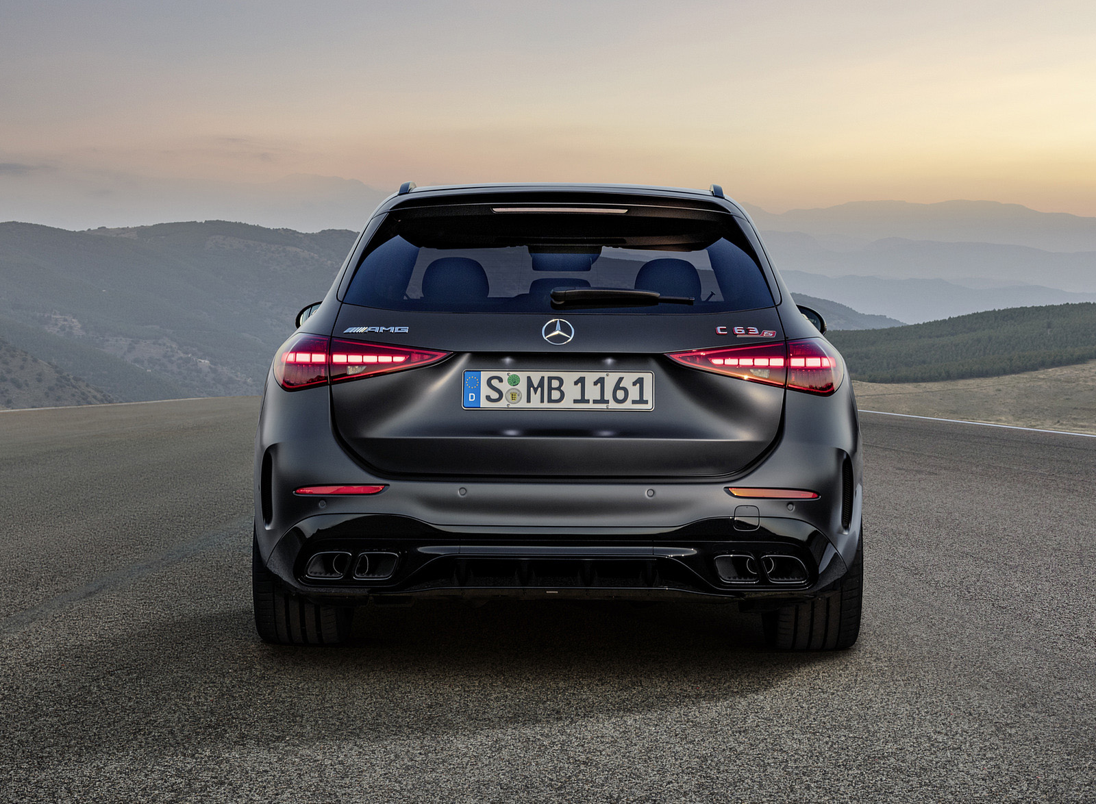 2023 Mercedes-AMG C 63 S E Performance Estate (Color: Graphite Grey Magno) Rear Wallpapers #15 of 22