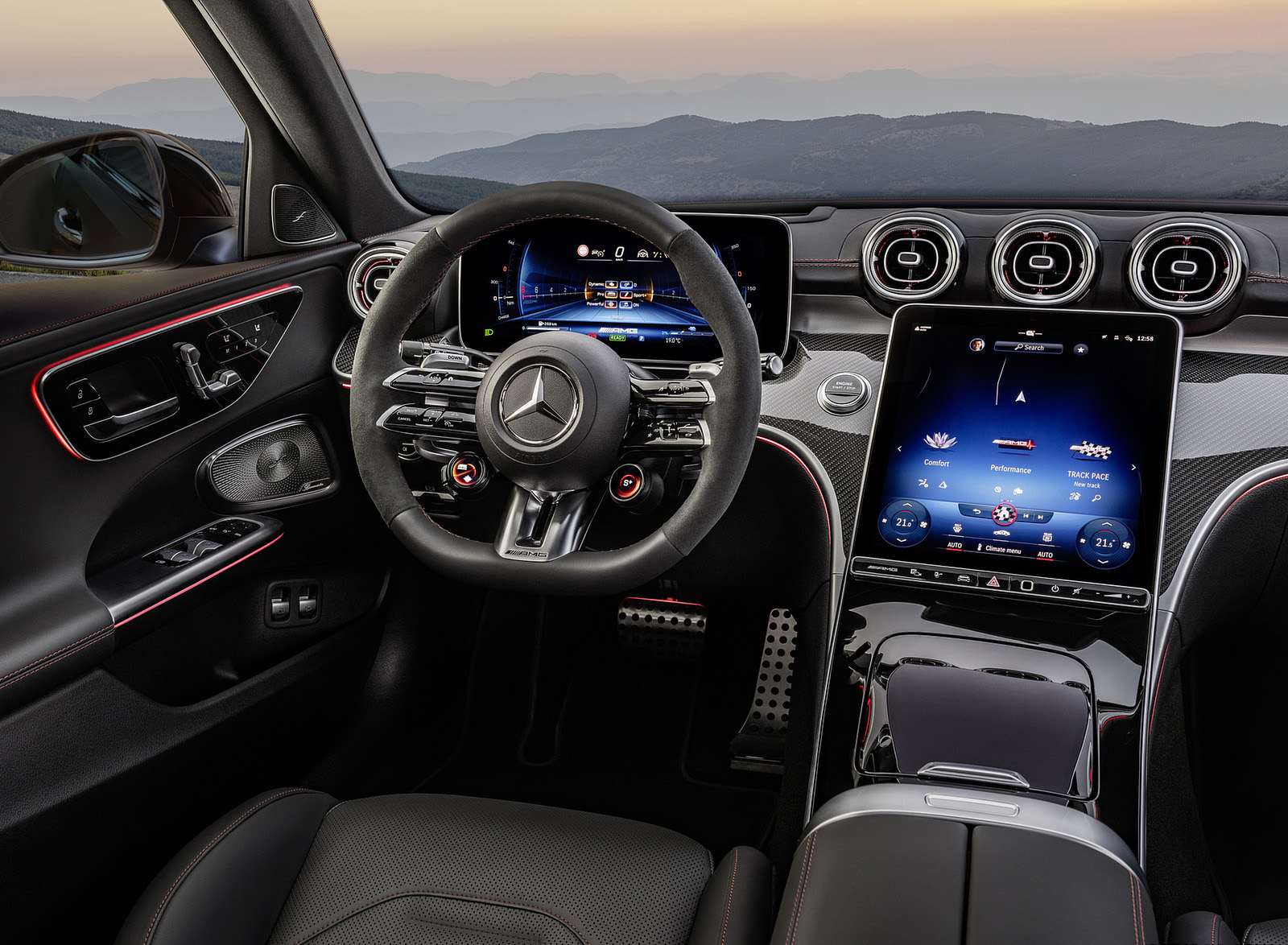 2023 Mercedes-AMG C 63 S E Performance Estate Interior Cockpit Wallpapers #20 of 22