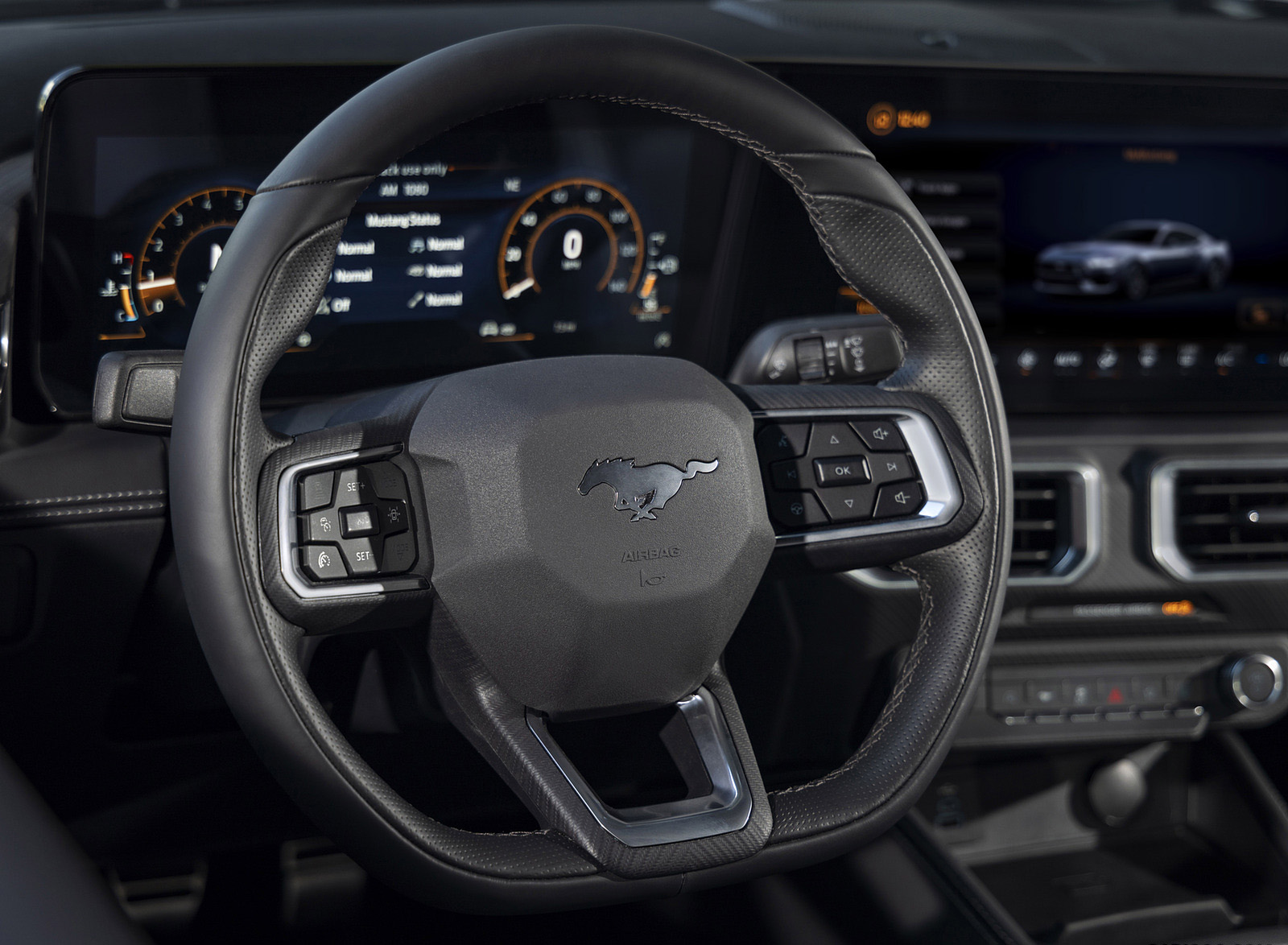 2024 Ford Mustang Interior Steering Wheel Wallpapers (10)