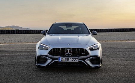 2023 Mercedes-AMG C 63 S E Performance Sedan (Color: High Tech Silver) Front Wallpapers 450x275 (14)