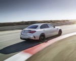 2023 Mercedes-AMG C 63 S E Performance Sedan (Color: High Tech Silver) Rear Three-Quarter Wallpapers 150x120