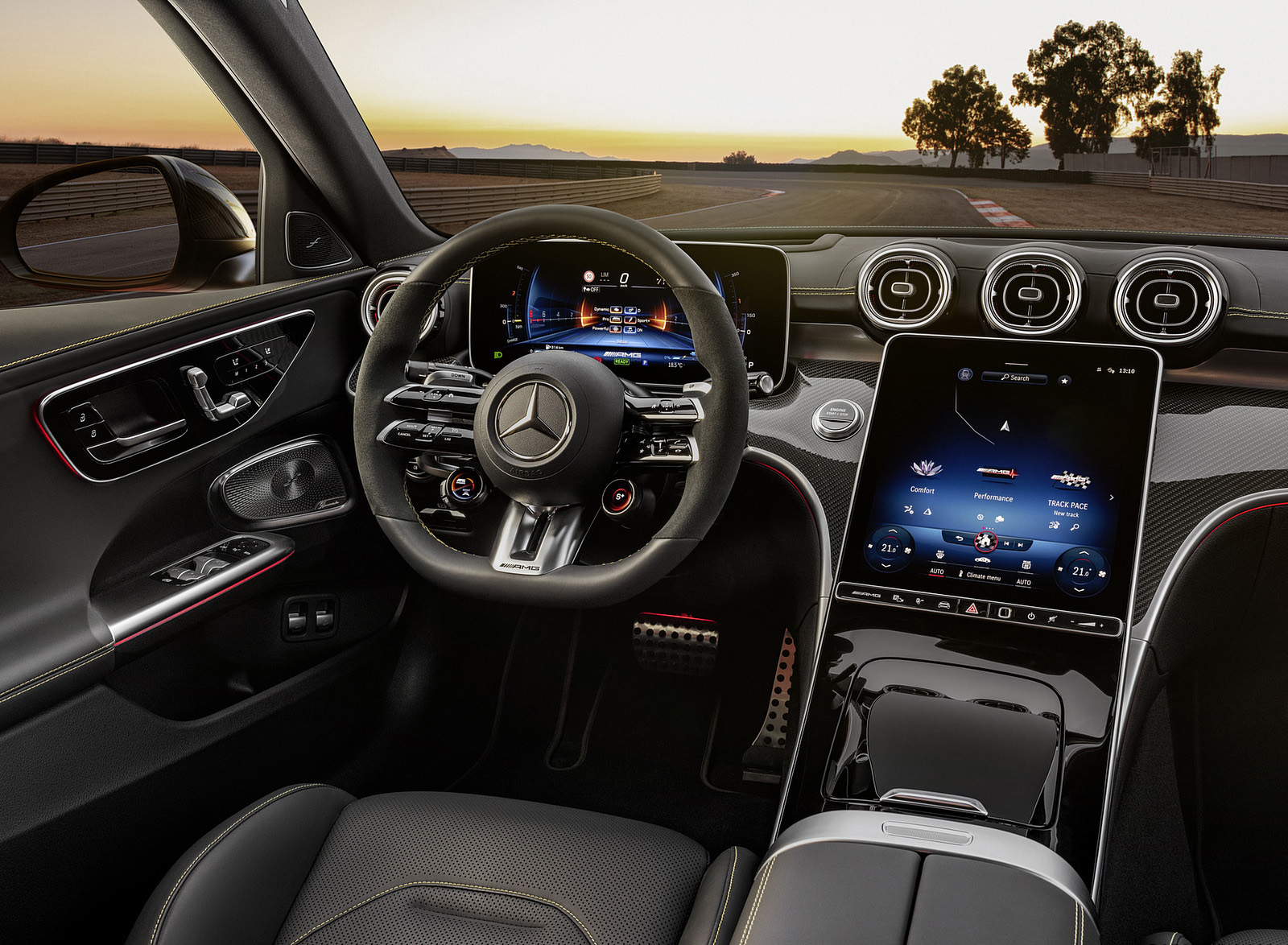 2023 Mercedes-AMG C 63 S E Performance Sedan Interior Wallpapers #25 of 28