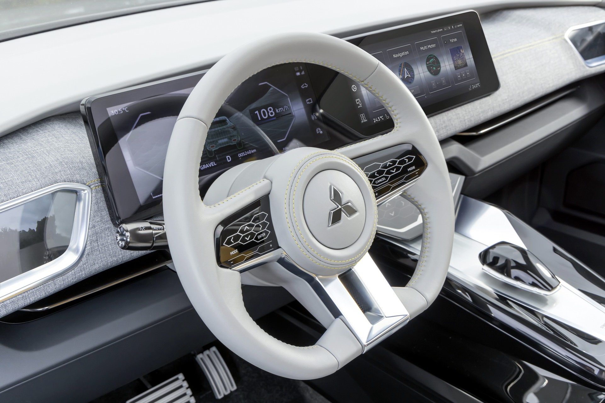 2022 Mitsubishi XFC Concept Interior Steering Wheel Wallpapers #47 of 56