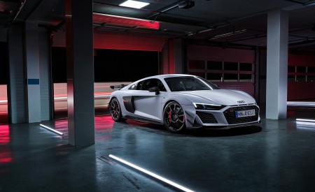 2023 Audi R8 Coupe V10 GT RWD (Color: Suzuka Grey) Front Three-Quarter Wallpapers 450x275 (119)