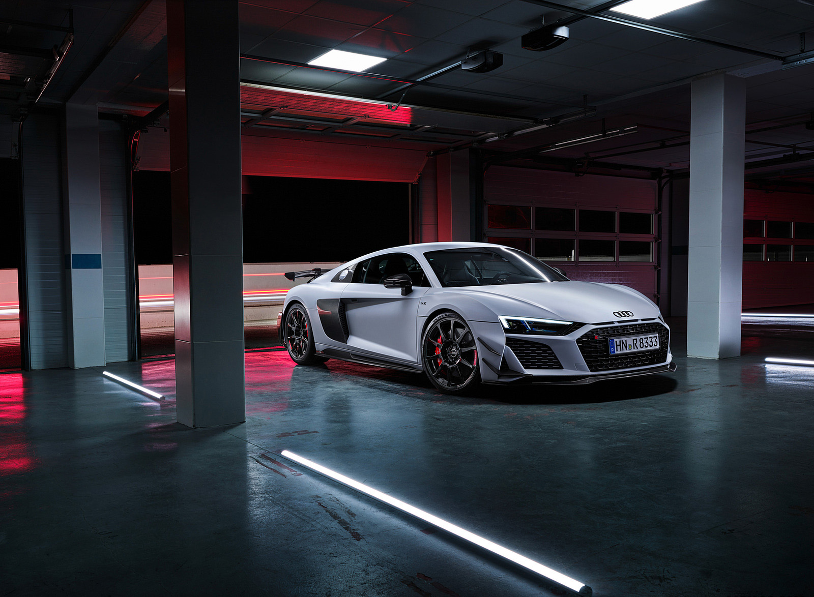 2023 Audi R8 Coupe V10 GT RWD (Color: Suzuka Grey) Front Three-Quarter Wallpapers #119 of 131