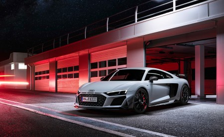 2023 Audi R8 Coupe V10 GT RWD (Color: Suzuka Grey) Front Three-Quarter Wallpapers 450x275 (111)