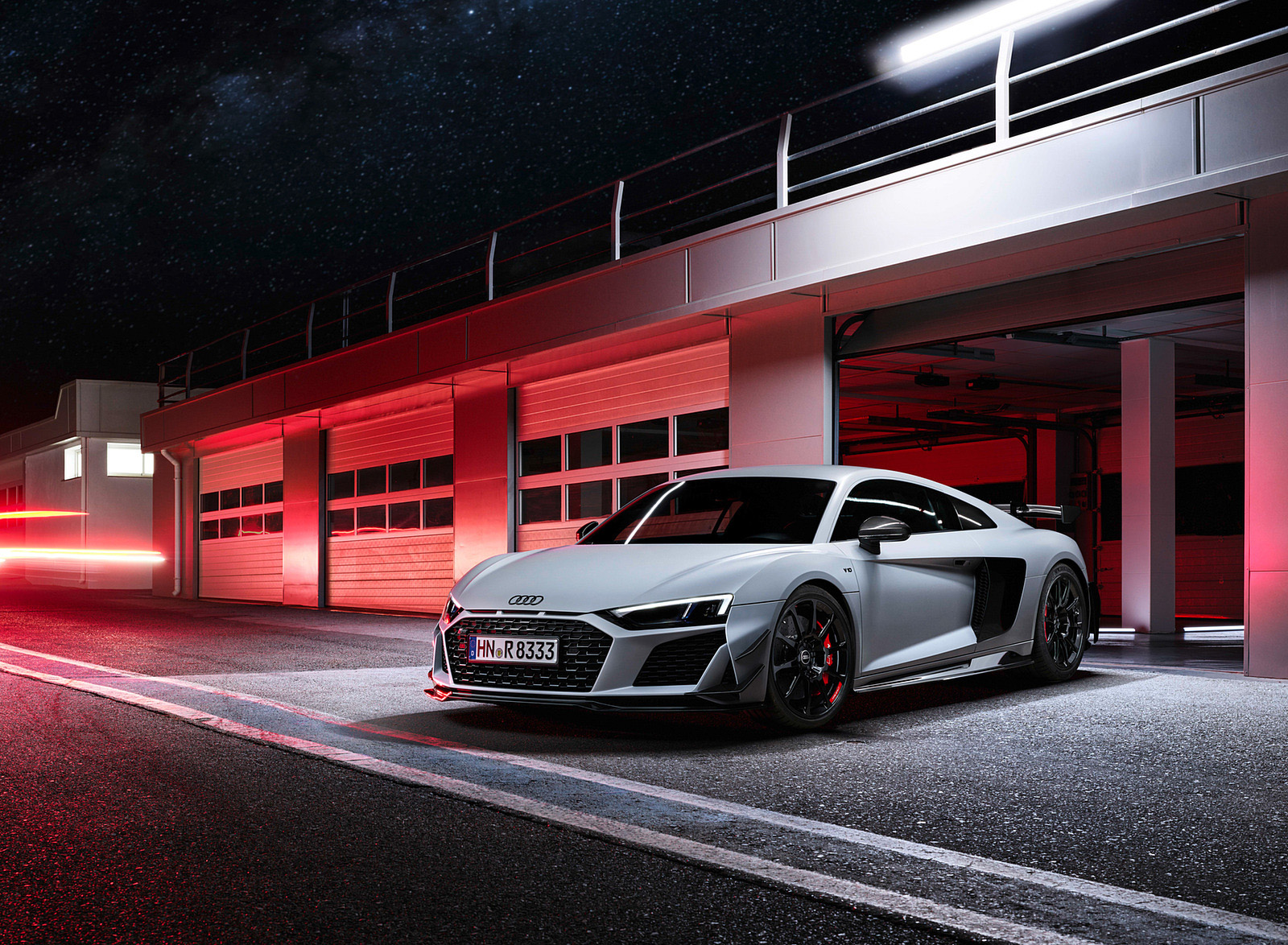 2023 Audi R8 Coupe V10 GT RWD (Color: Suzuka Grey) Front Three-Quarter Wallpapers #111 of 131