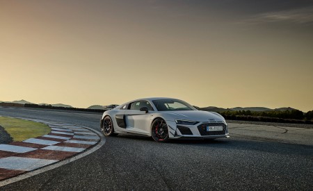2023 Audi R8 Coupe V10 GT RWD (Color: Suzuka Grey) Front Three-Quarter Wallpapers 450x275 (91)