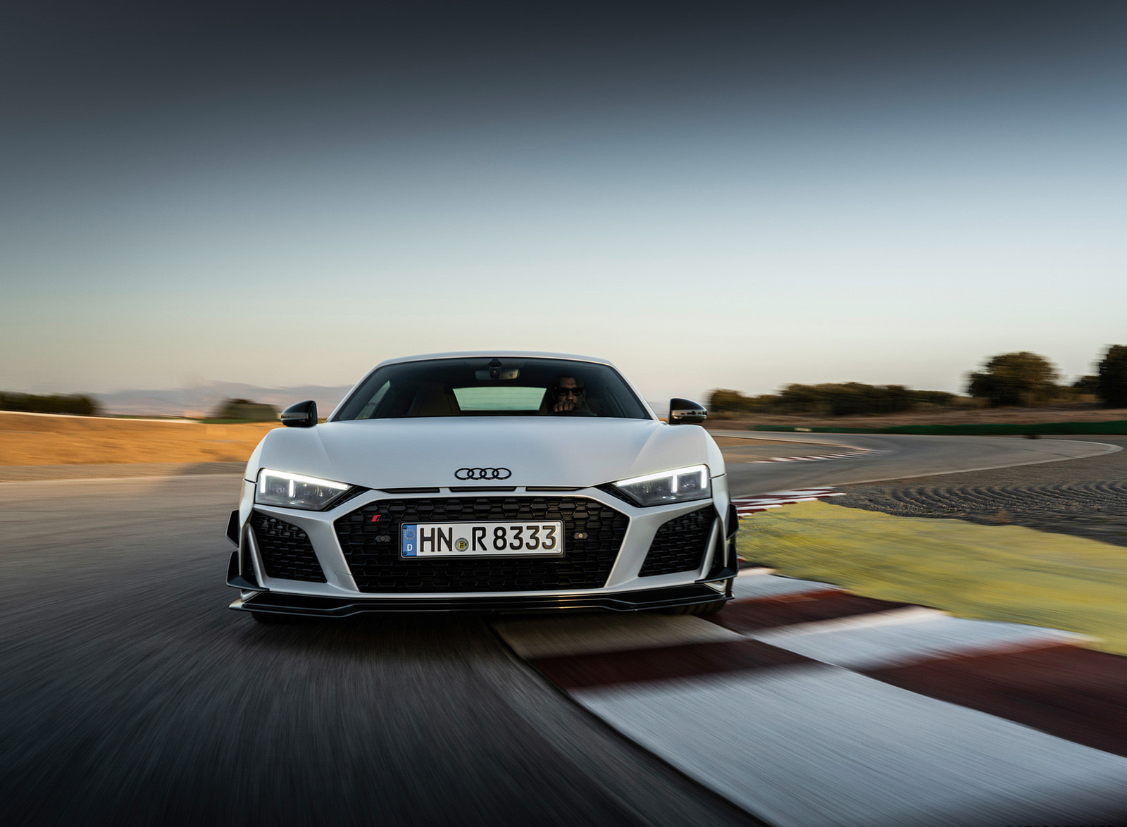 2023 Audi R8 Coupe V10 GT RWD (Color: Suzuka Grey) Front Wallpapers (10)