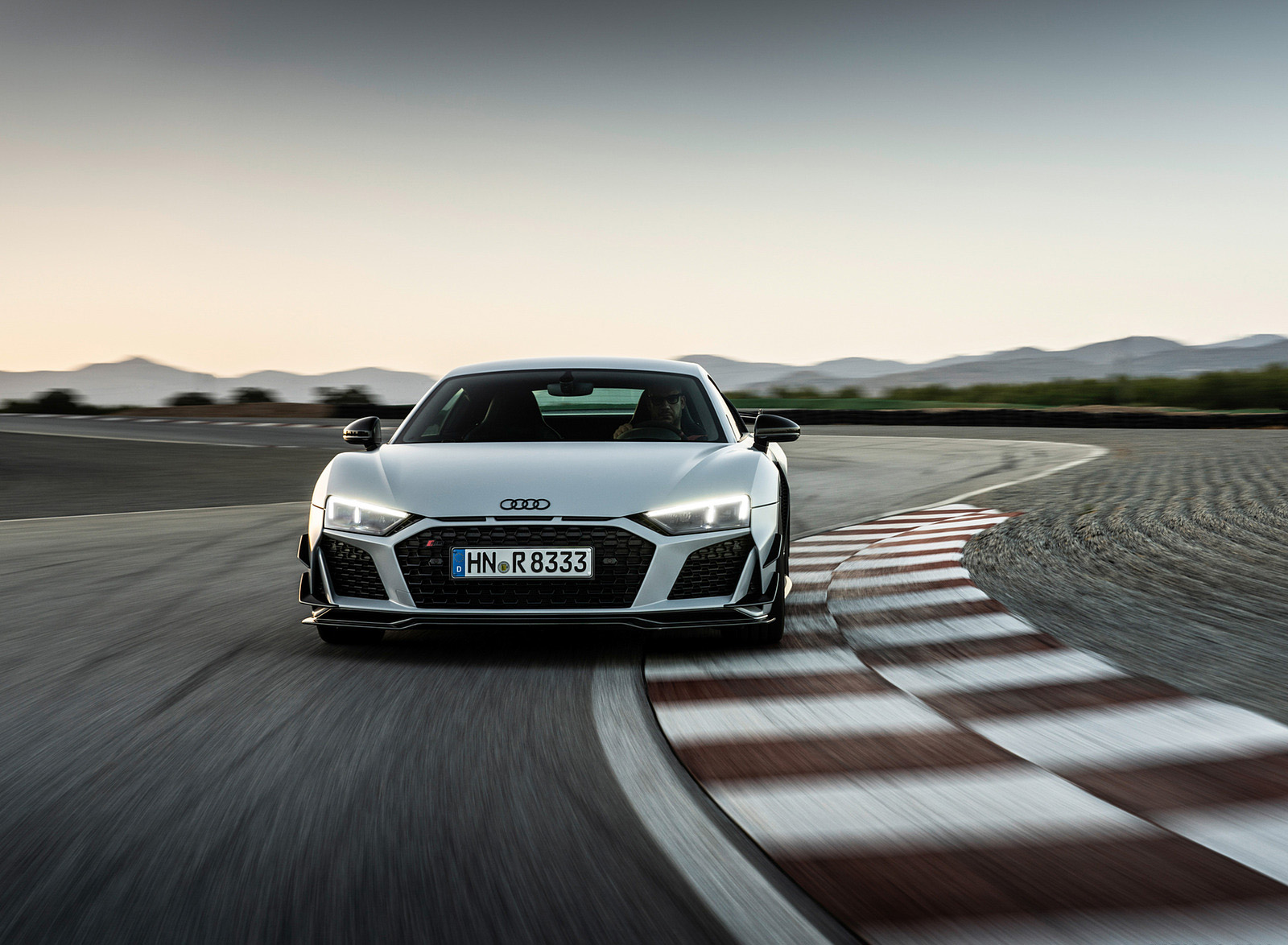 2023 Audi R8 Coupe V10 GT RWD (Color: Suzuka Grey) Front Wallpapers (6)