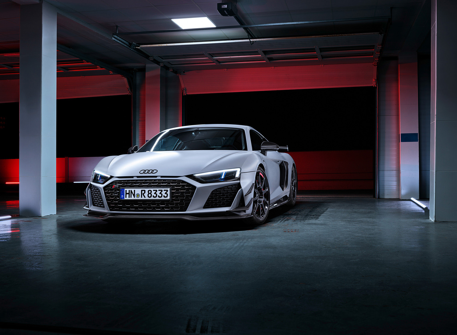 2023 Audi R8 Coupe V10 GT RWD (Color: Suzuka Grey) Front Wallpapers #120 of 131