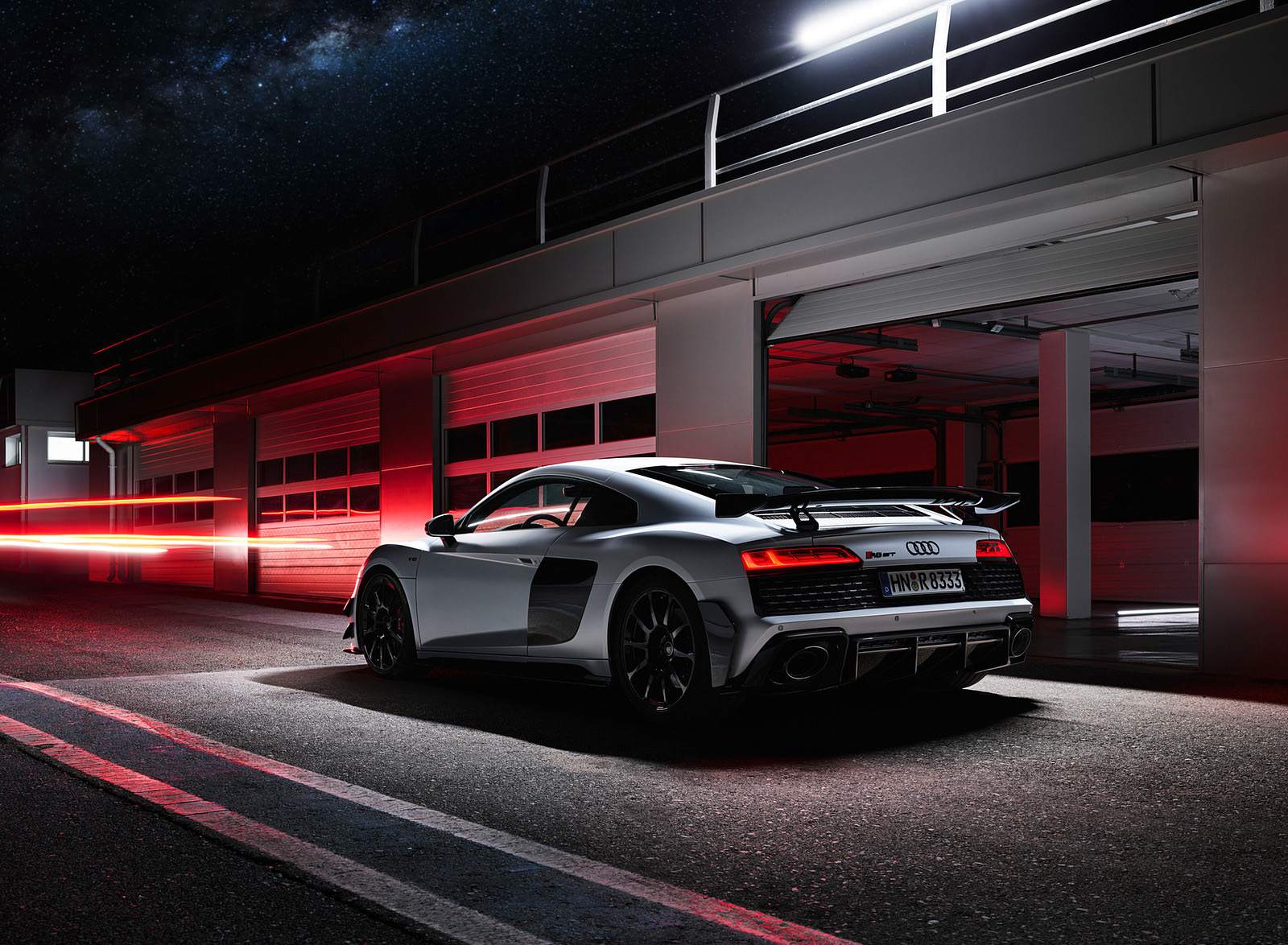 2023 Audi R8 Coupe V10 GT RWD (Color: Suzuka Grey) Rear Three-Quarter Wallpapers #114 of 131